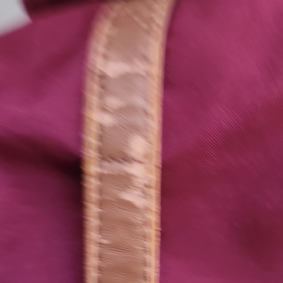 Herschel Maroon Backpack with Tan Straps - Picture 12 of 12